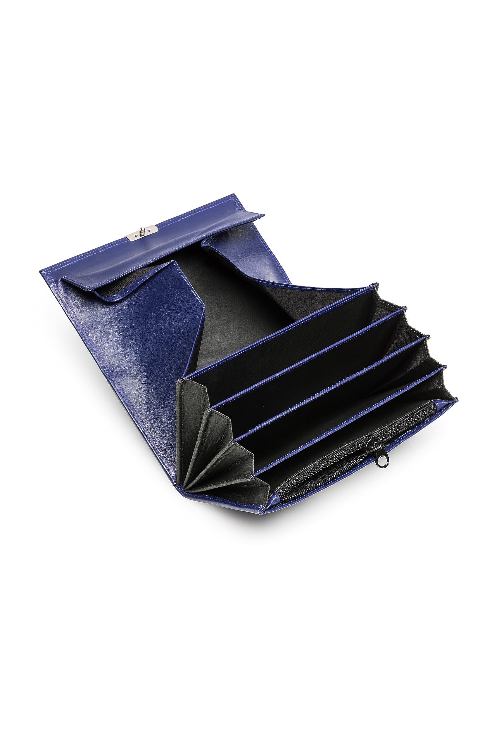 Karlowsky Kellnerbörse (Geldbörse) 18,2 x 10 cm Leder blau