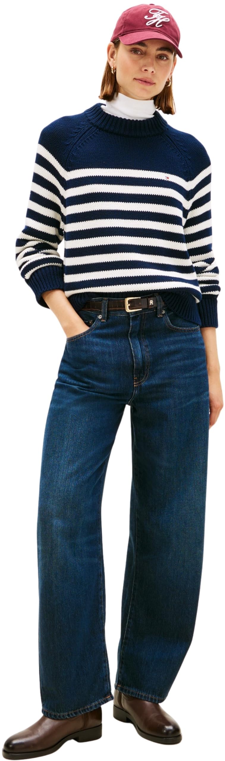 Tommy Hilfiger Botines Mujer Buckle Riding de piel