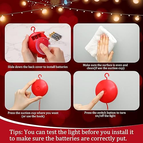 Miniatura 7 de 5 luces de corazón para ventana de San Valentín, decoración iluminada para el día de San Valentín, funciona con pilas, luces de fondo con gancho de