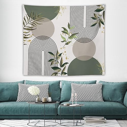 Miniatura 140 de Tapiz floral retro de los años 60 y 70, diseño hippie de primavera Groovy Flower Power Flower Boho para colgar en la pared, arte neutro para Hippie