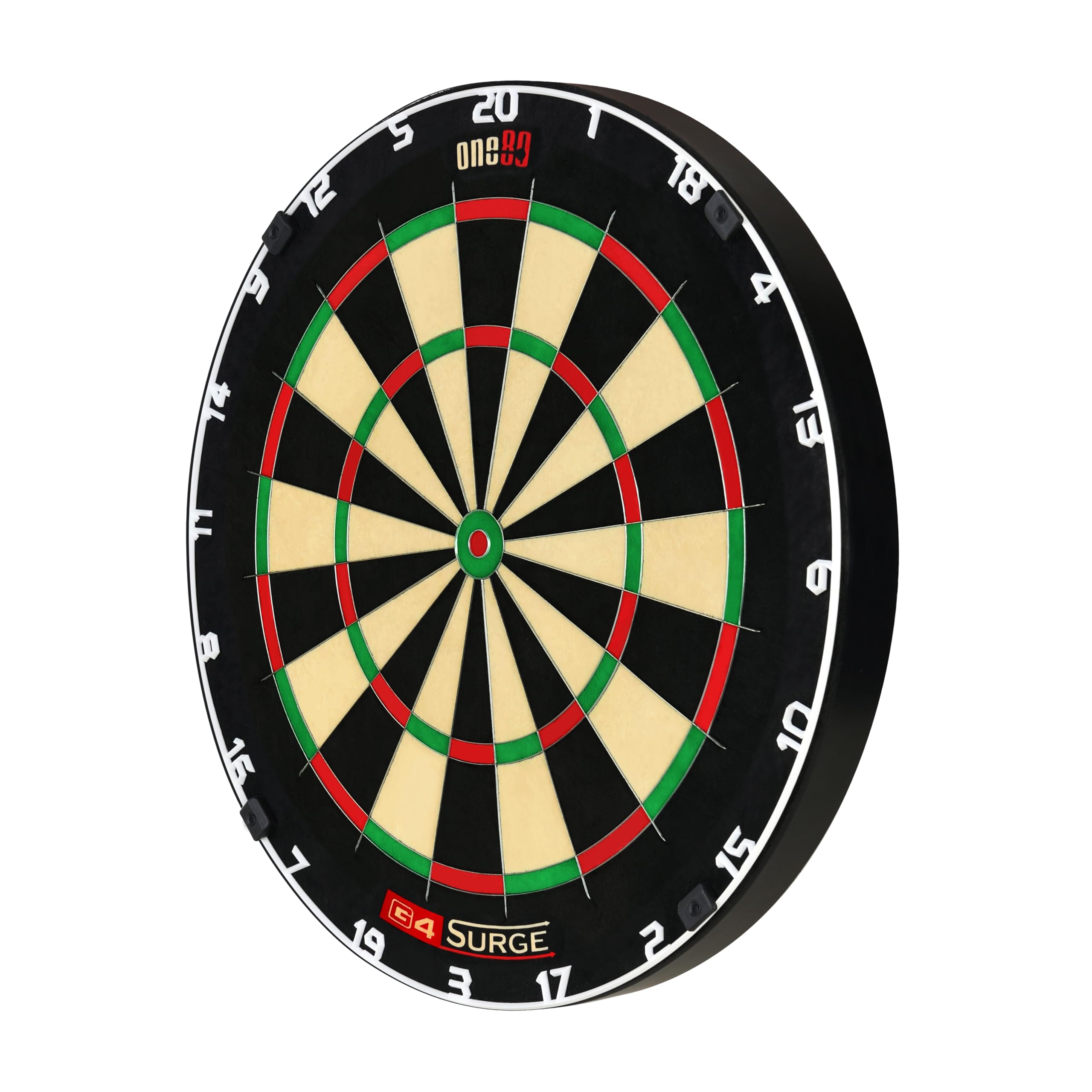ONE80 Gladiator 4 G4 Dartboard – Profi Dartscheibe aus Sisal | Turnier Dartboard mit Spiderless-Technologie für Steel Darts | Bristle Board für Wettkampf & Training