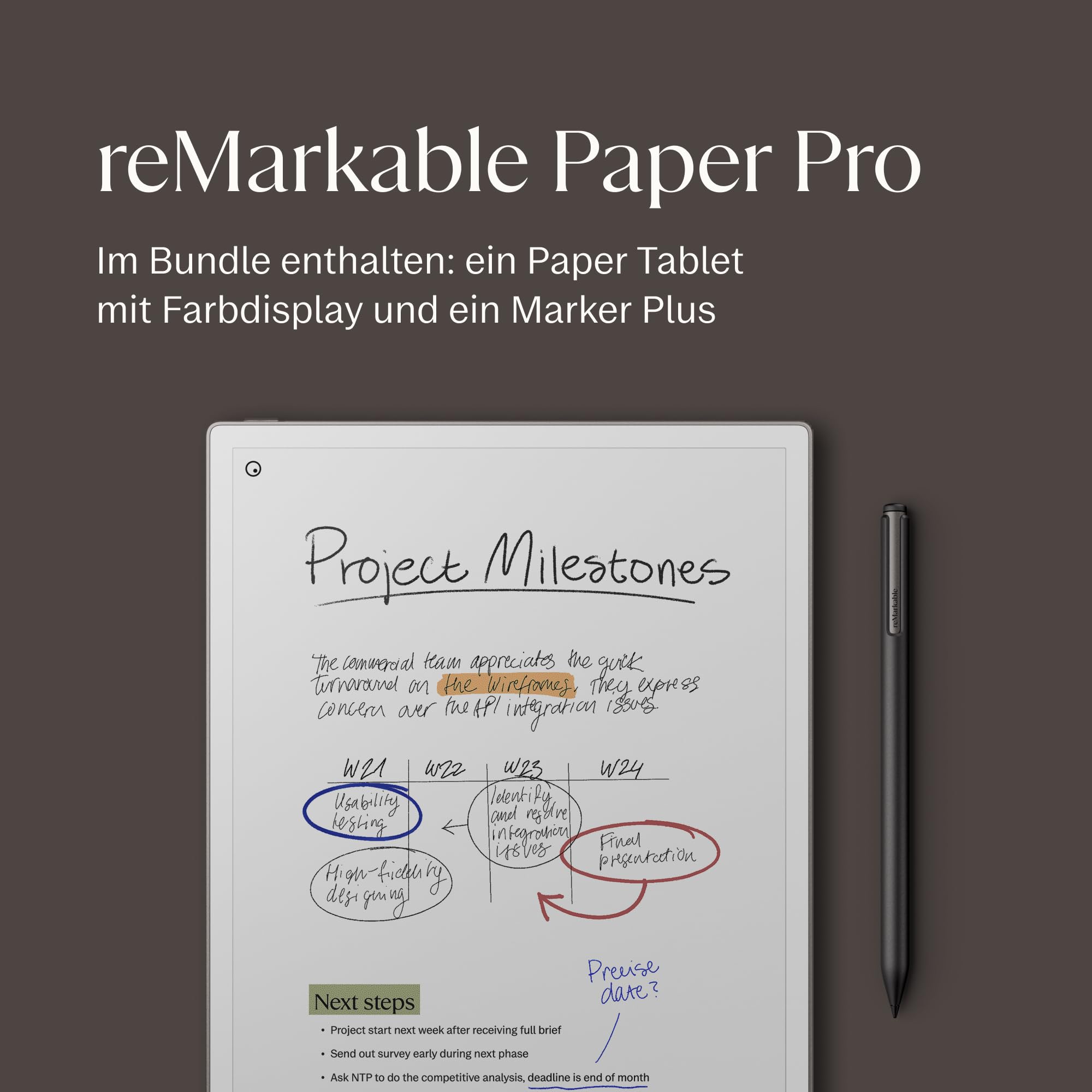 Remarkable Paper Pro mit Marker Plus – Bild 2