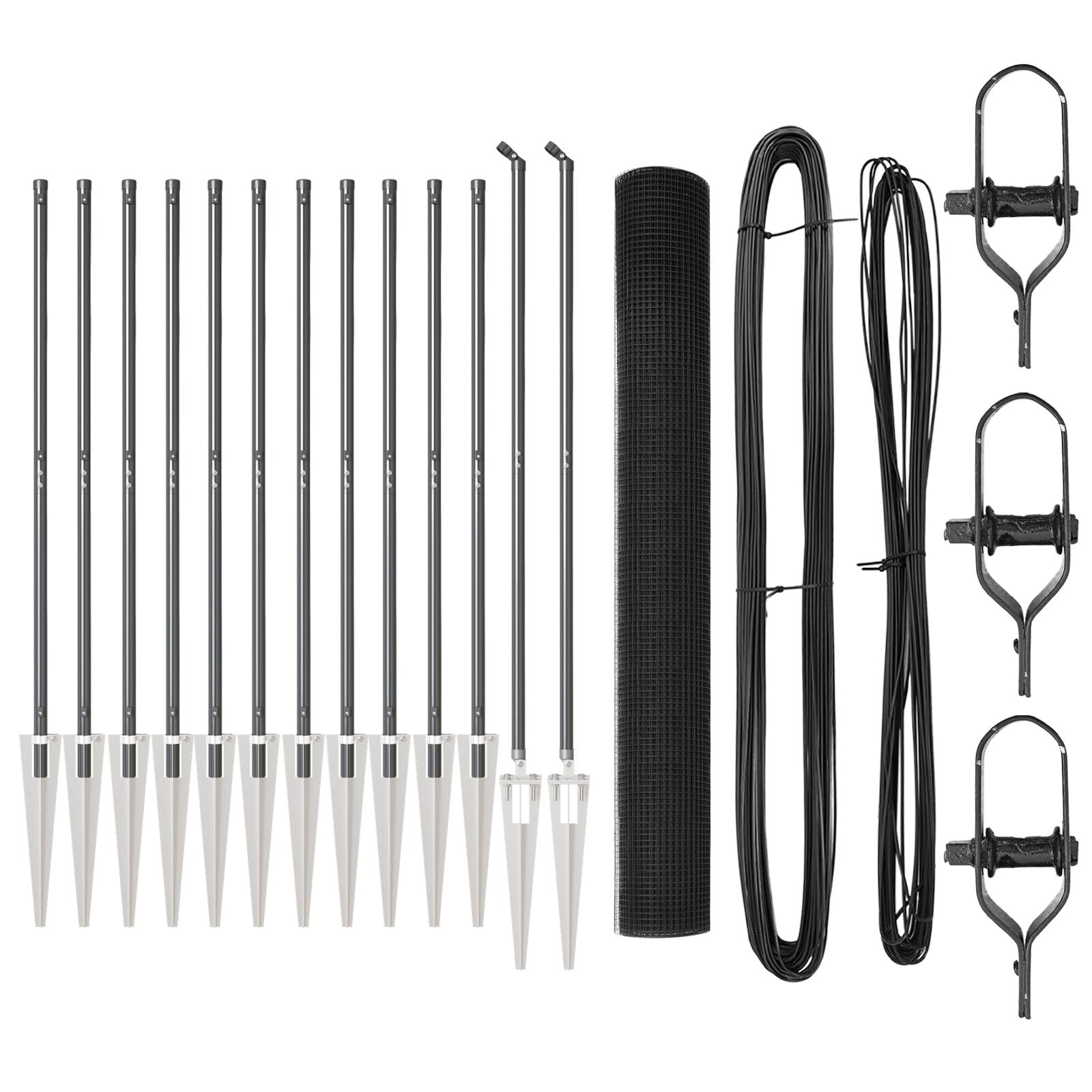 Vidaxl Welding Wire Fence With Spike Posts Grey 1.2 X 25 Steel Durable Robust Construction For Safe Outdoor Furnishings Garden Posts Sturdy Fence Solution Safety Barrier Modern Size 13