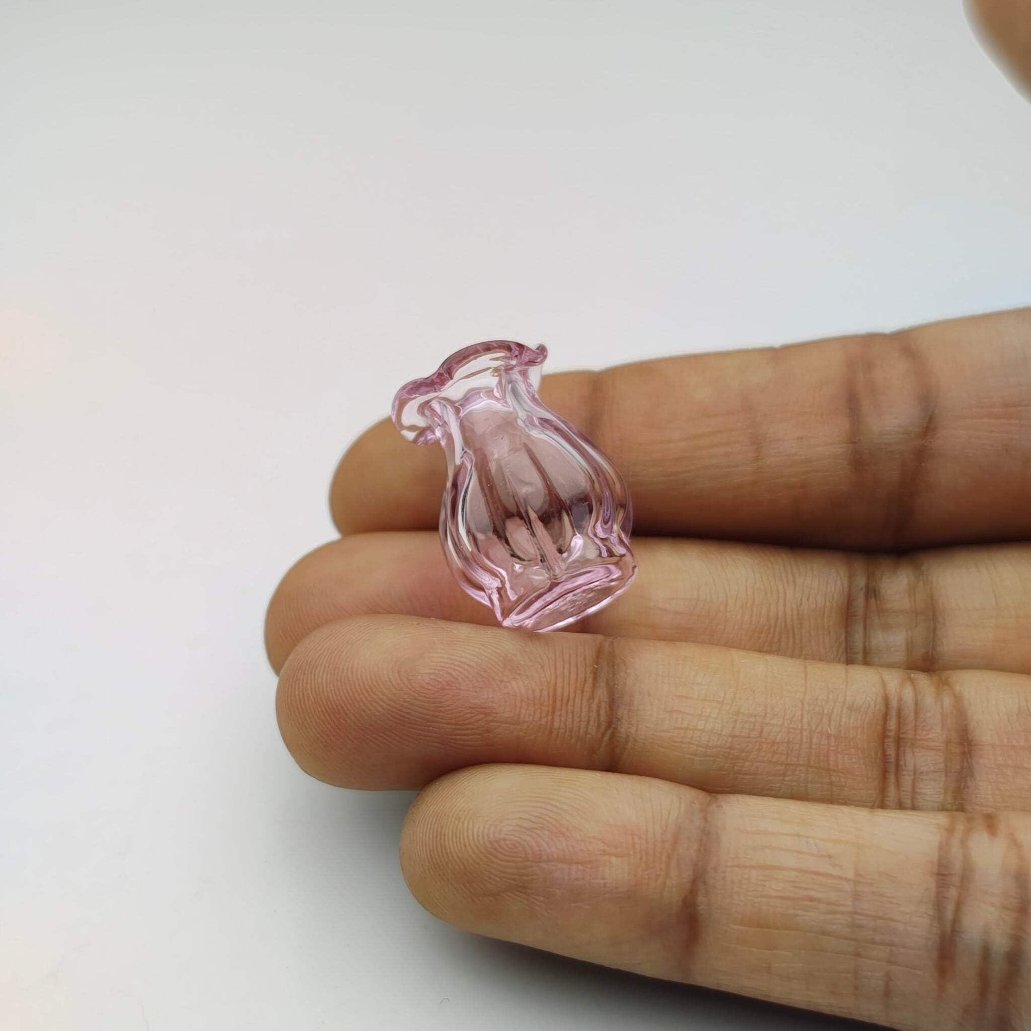 Dollhouse Miniature Glass Vase – Clear Decorative Mini Flower Vase | Mini Home Décor Accessory for Doll House | Diorama & Collectible Display Item-image-16