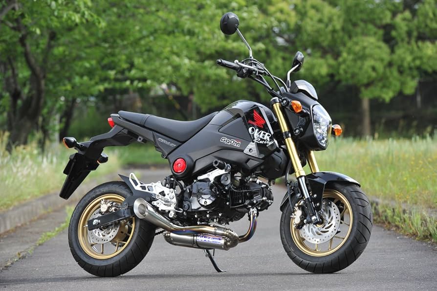 [美品] グロム　OVER RACING スパイラルフルチタンマフラー TT-Formula RS フルチタン GROM | System Administration