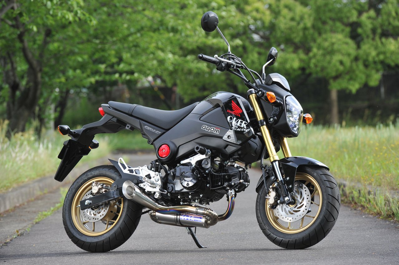 [美品] グロム　OVER RACING スパイラルフルチタンマフラー スパイラル フルチタン GROM | System Administration