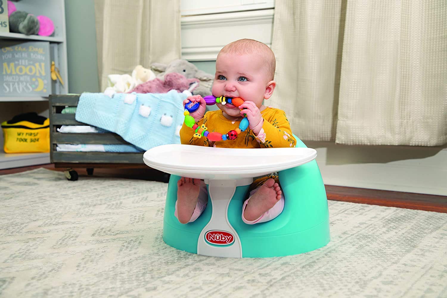 Nuby NV05006 taca do siedzenia z pianki, biała