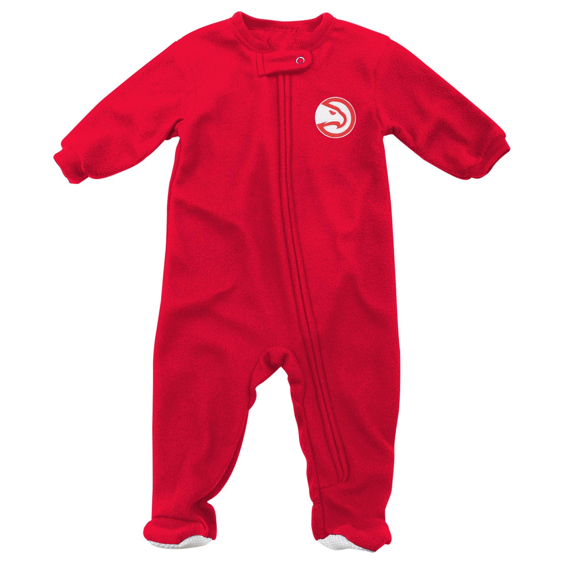 Outerstuff Atlanta Hawks NBA Infant (12M-24M) Footed Sleeper, Red 12 Months