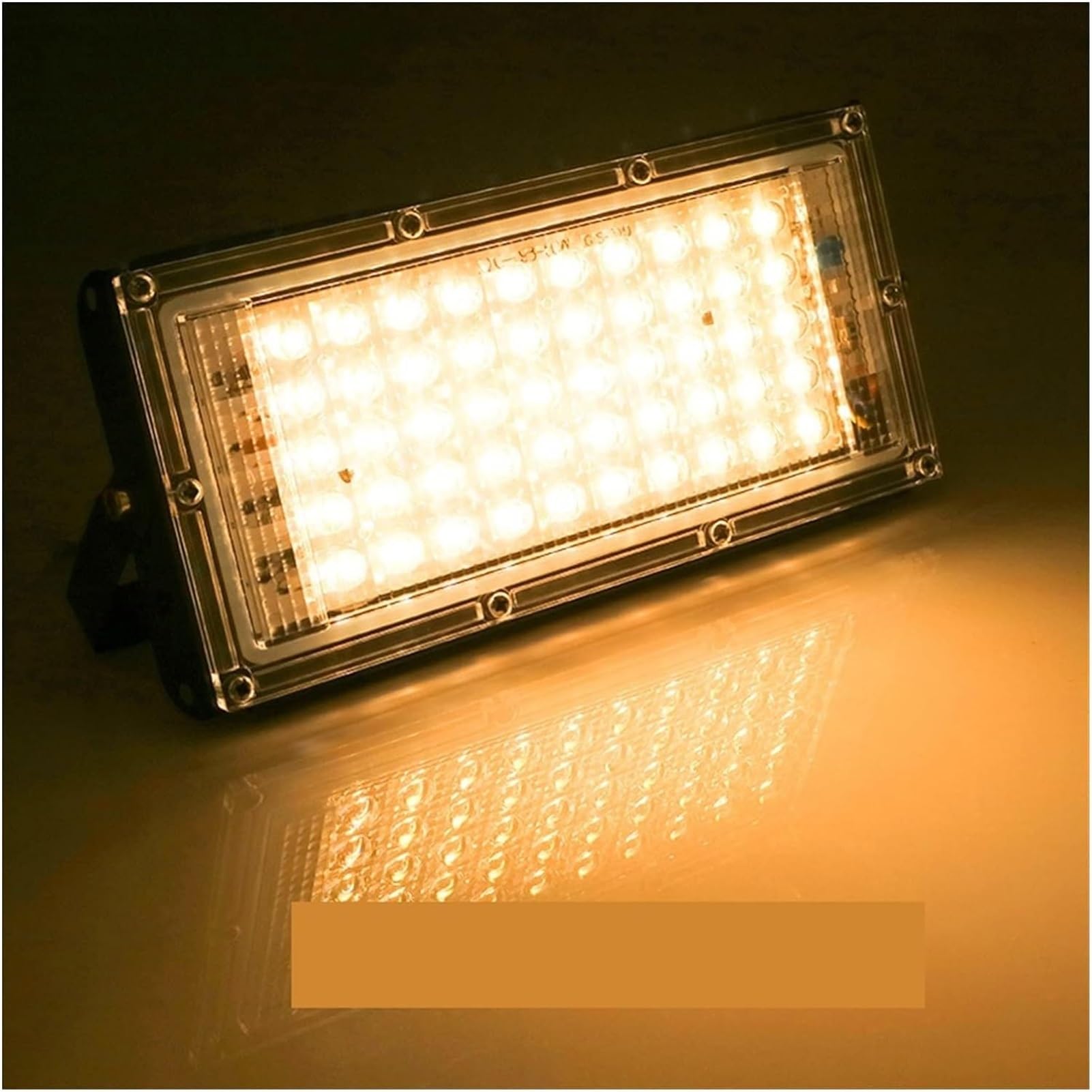 YTBHSHXZ Outdoor Lights， Spotlight LED Street Lamp Projector Exterior IP65 for Garden, Backyard, Garage, Doorways(Flood Light X 1,Warm 50W)