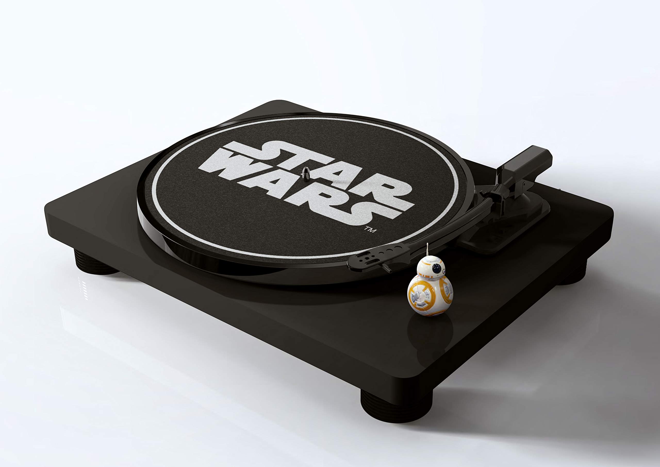 新品・未使用USB端子搭載 レコードプレーヤー STAR WARS(black) Amazon | STAR WARS ALL IN ONE RECORD PLAYER(Black) /amadana