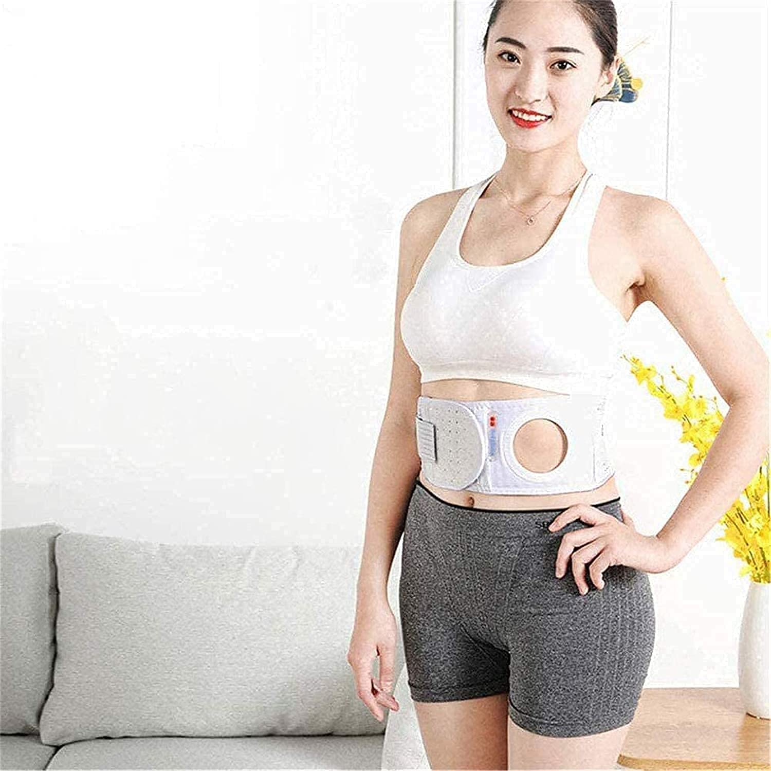 Soporte para estoma, cinturón para Hernia de ostomía, Bolsa de colostomía, Carpeta Abdominal con Apertura de estoma para Mujeres y Hombres, Pacientes con ostomía