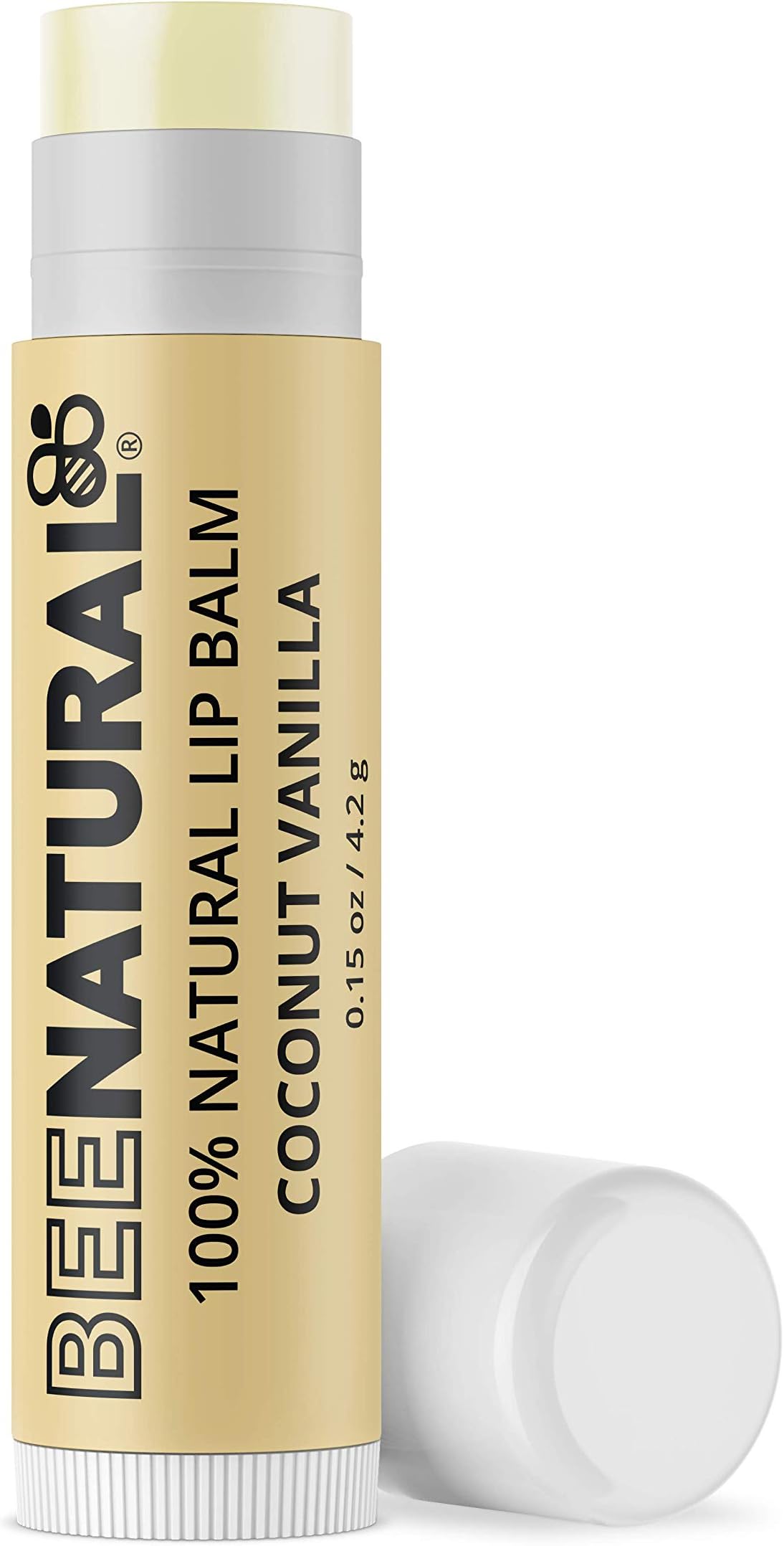 Bee Natural - 100% Natural Moisturising Lip Balm, Coconut Vanilla, 4.2 g