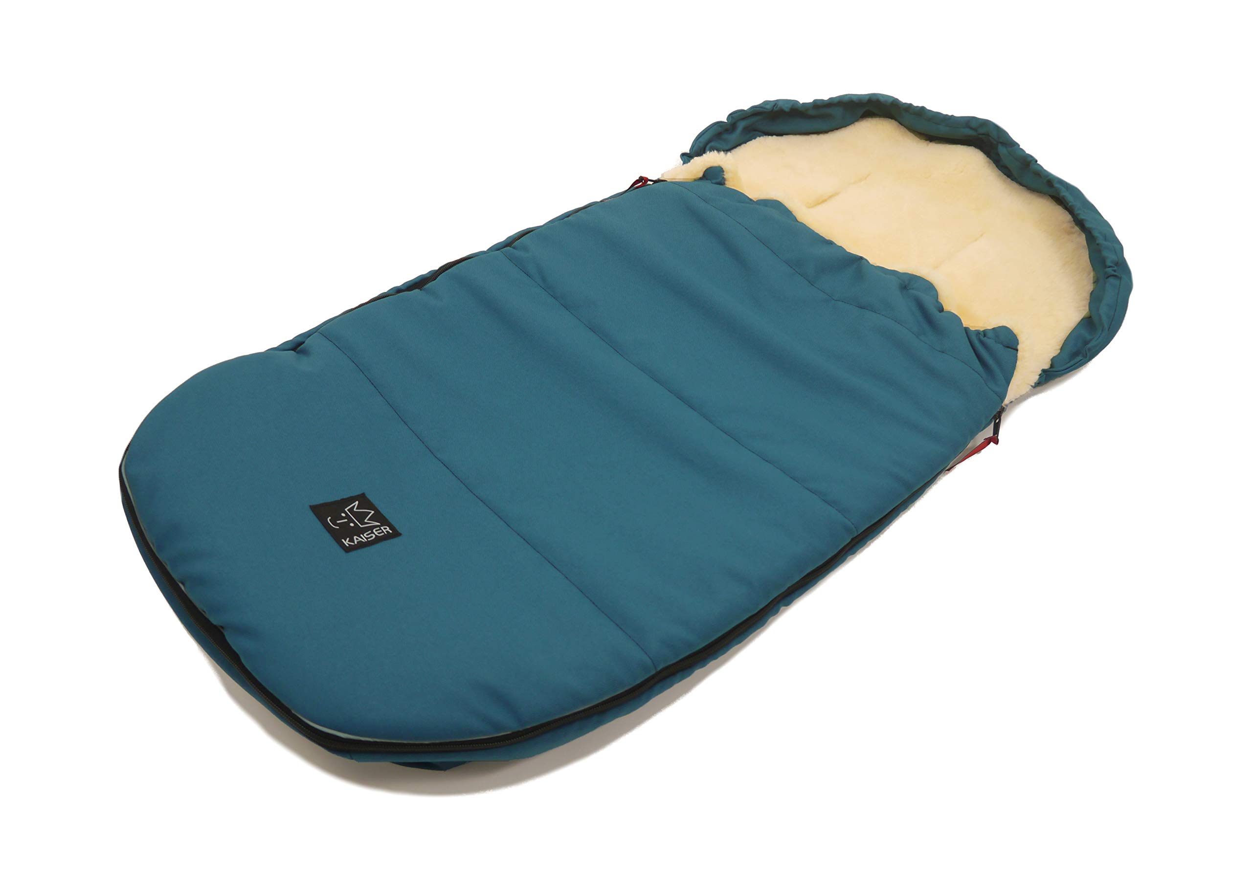 Kaiser 6720556 Lenny - Saco para los pies (piel de cordero), color azul