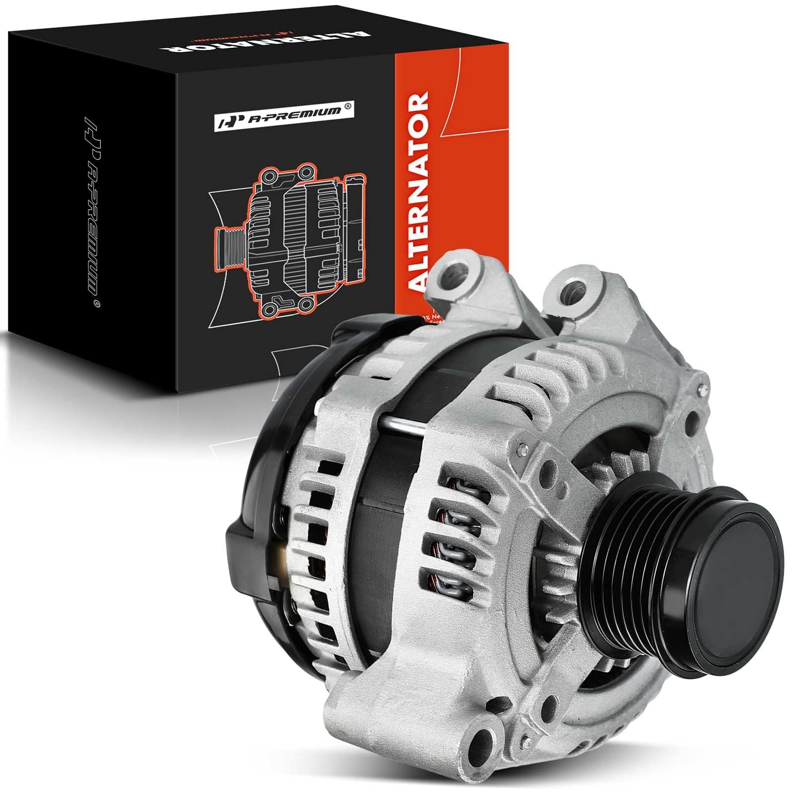 A-Premium Alternator Compatible with Chrysler 200 2011-2014, Town & Country 2011-2016 & Dodge Avenger 11-14, Grand Caravan 11-20, Journey 11-19 & Ram C/V & Volkswagen Routan, V6 3.6L, 12V 160A