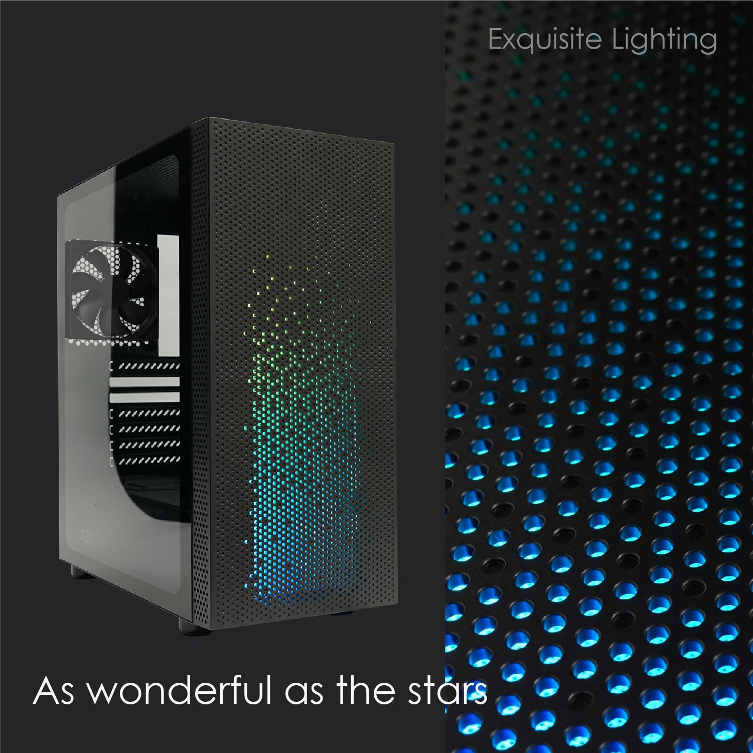 CAJA PC AZZA CELESTA 340F GAMING MIDITOWER NEGRA RGB