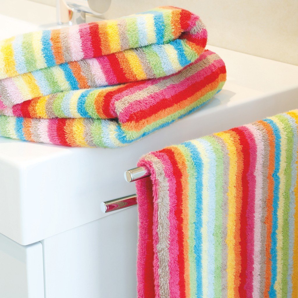 Cawö Home Ręczniki Life Style paski 7008 Multicolor - 25 ręczników kąpielowych 70 x 140 cm