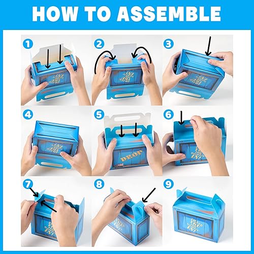 Miniatura 3 de Suministros para fiesta de cumpleaños cajas de recuerdos de fiesta decoraciones de fiesta de cumpleaños de videojuegos bolsas de regalo para fiesta