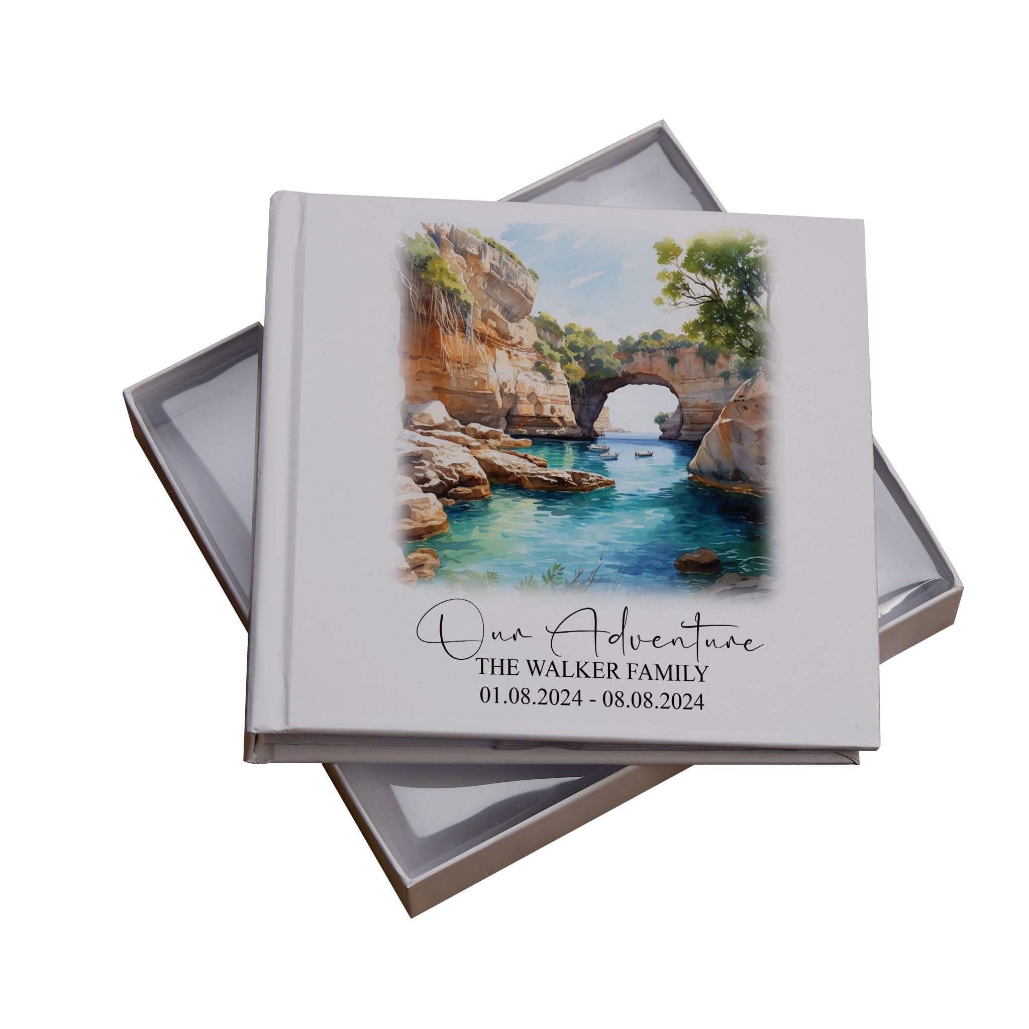 Personalised Majorca Holiday Memory Adventure Photo Albums (Sea Arch)