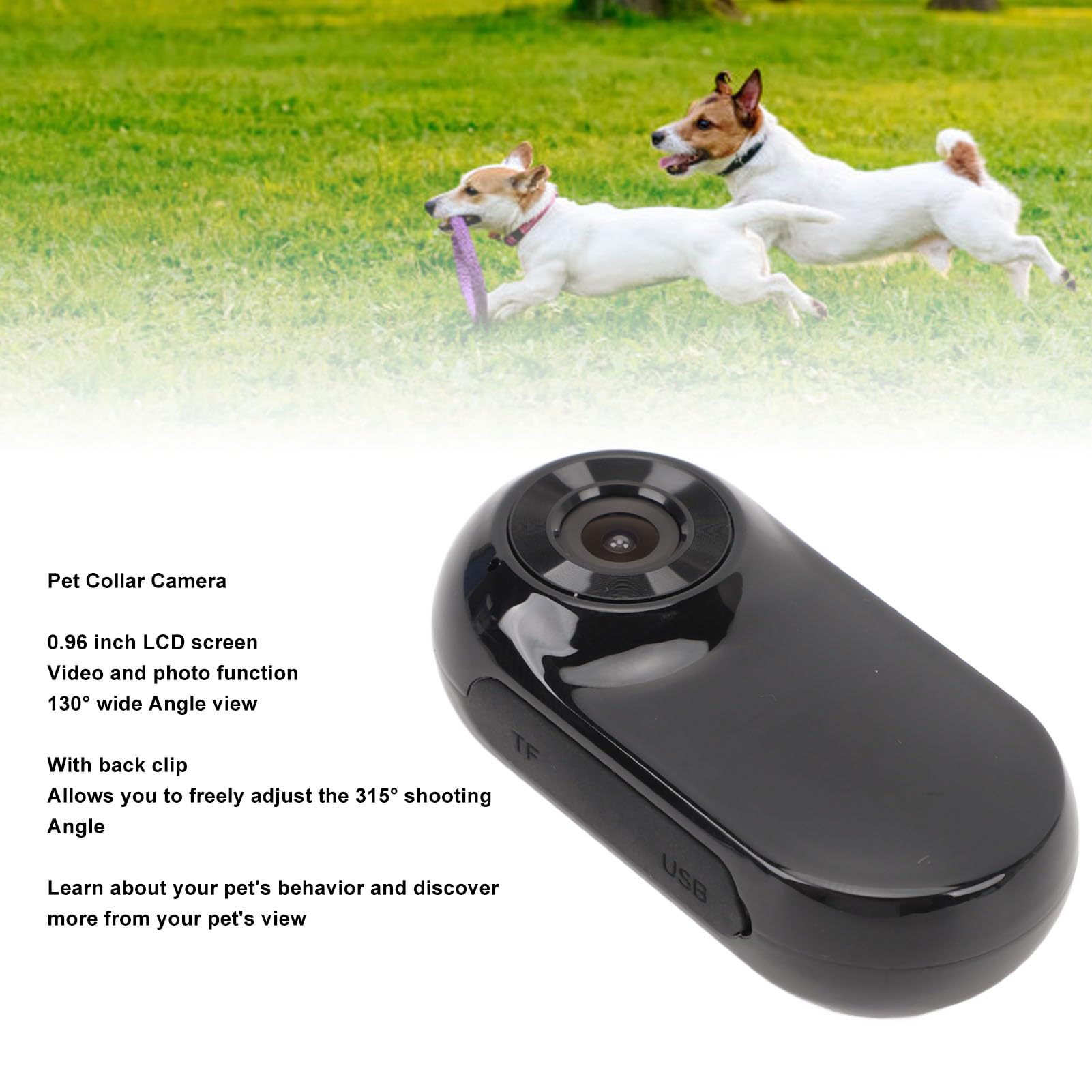SENECESLI 1080P Cat Collar Camera, HD Pet Camera - Image 2