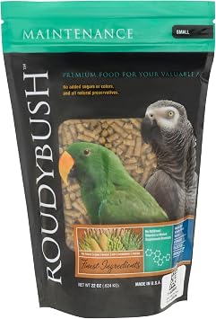 RoudyBush Daily Maintenance Food for Birds - Scientifically Formulated Bird Feed - Bird Food Pellets w/Corn, Wheat, Soy & More - Nutritious & Healthy Feed for Birds Small, 22oz