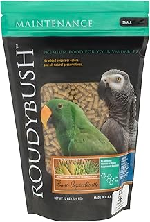 RoudyBush Daily Maintenance Food for Birds - Scientifically Formulated Bird Feed - Bird Food Pellets w/Corn, Wheat, Soy & More - Nutritious & Healthy Feed for Birds (Small, 22oz)