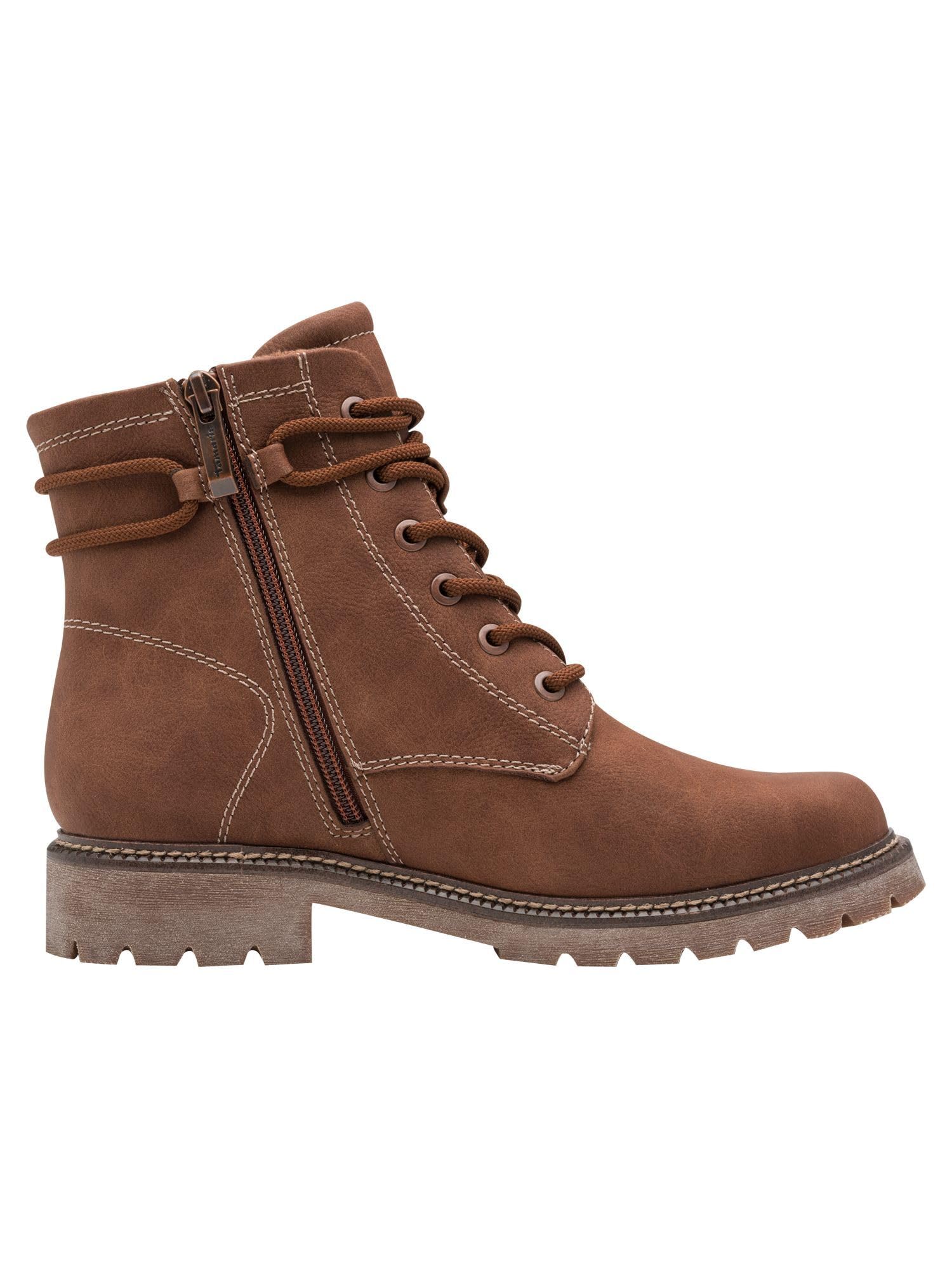 Tamaris Damen Lace Boot Flat 1-25262-45 Botas cortas al tobilloMujer