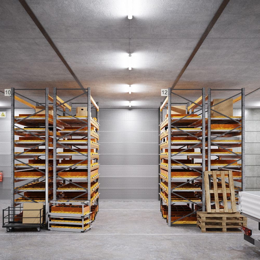 HOFTRONIC - 4x Plafoniera LED Impermeabile per soffitto IP65 120 cm - 36 W 4320 Lumen - 4000 K luce Bianca Neutra - Collegabili - IK07 - Lampada per Garage Cucina Officina Ufficio Bagno Magazzino