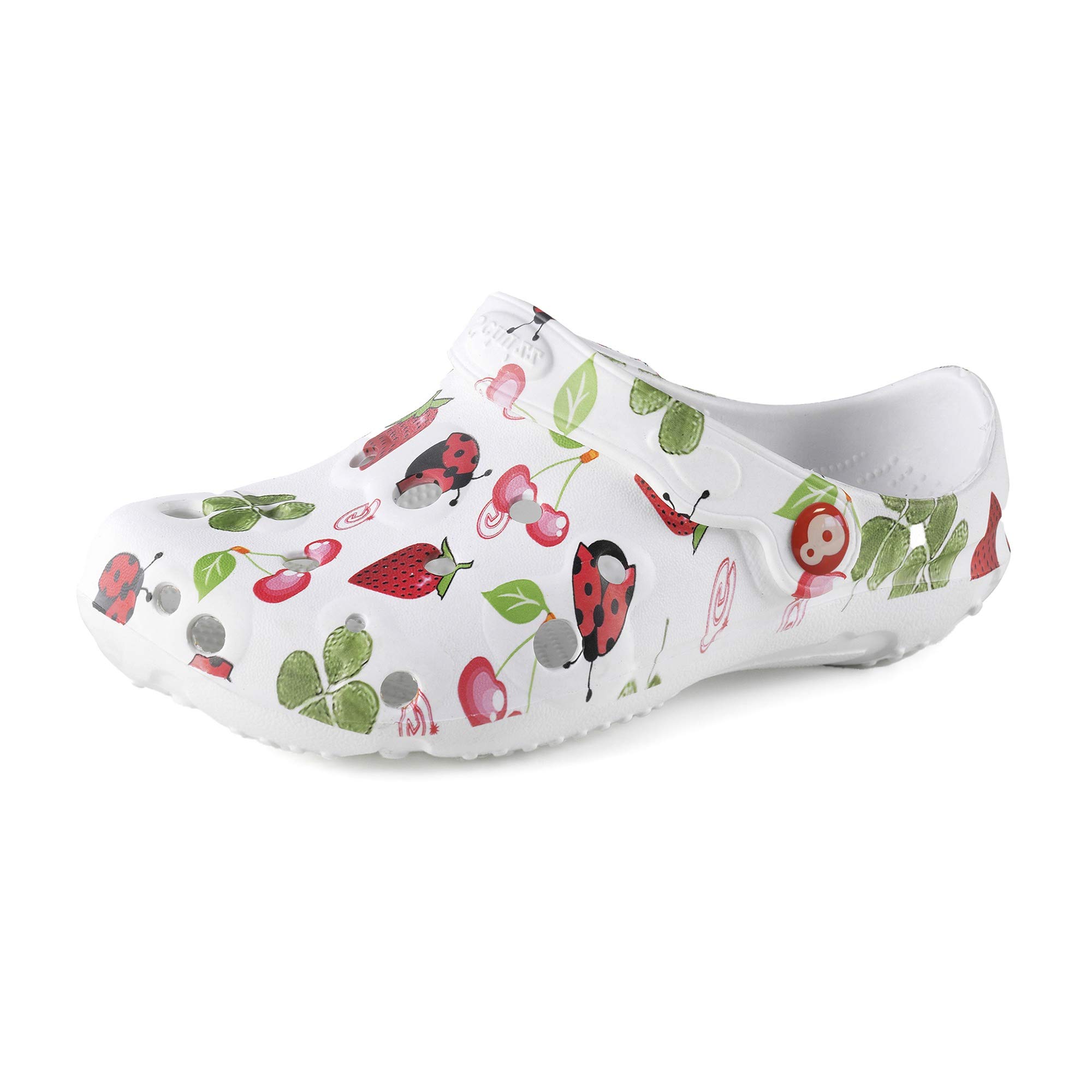 Zoccolo Donna Globule Libellula & Papillon - Infermiera ospedale, molto flessibile, super leggero, cordino pieghevole