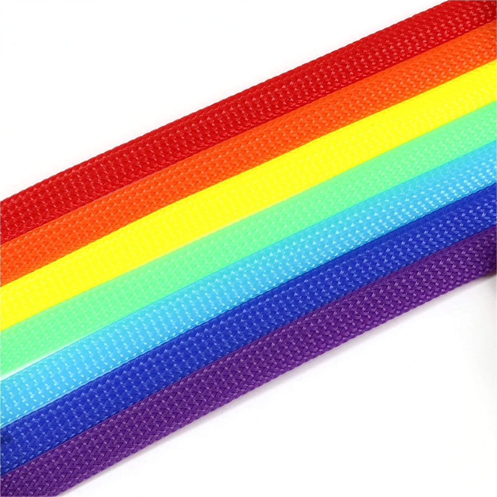Copri Cavi 5 m/lotto Colore Puro Isolato Treccia Manicotto Stretto Filo PET Espandibile Manicotto Del Cavo Ignifugo Nylon Intrecciato Tubo di Maglia(Color1,40mm)