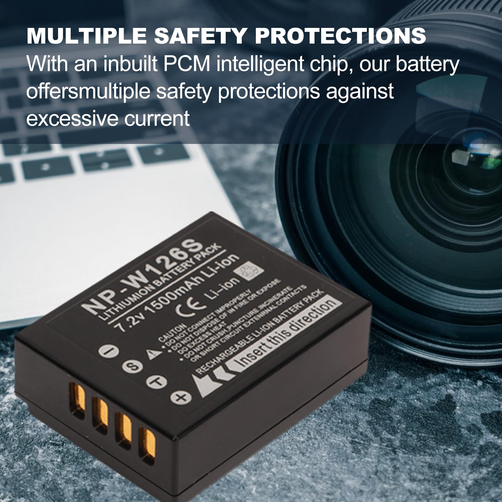 NP W126S Akku 1500 MAh Für Fuji XS10, X100V, XT30 – Mit Schnelladung & Ladeanzeige