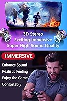 Vista 4 de Battle Buds Pro auriculares intrauditivos para juegos con micrófono dual, control de silencio y volumen, auriculares con cable para juegos móviles