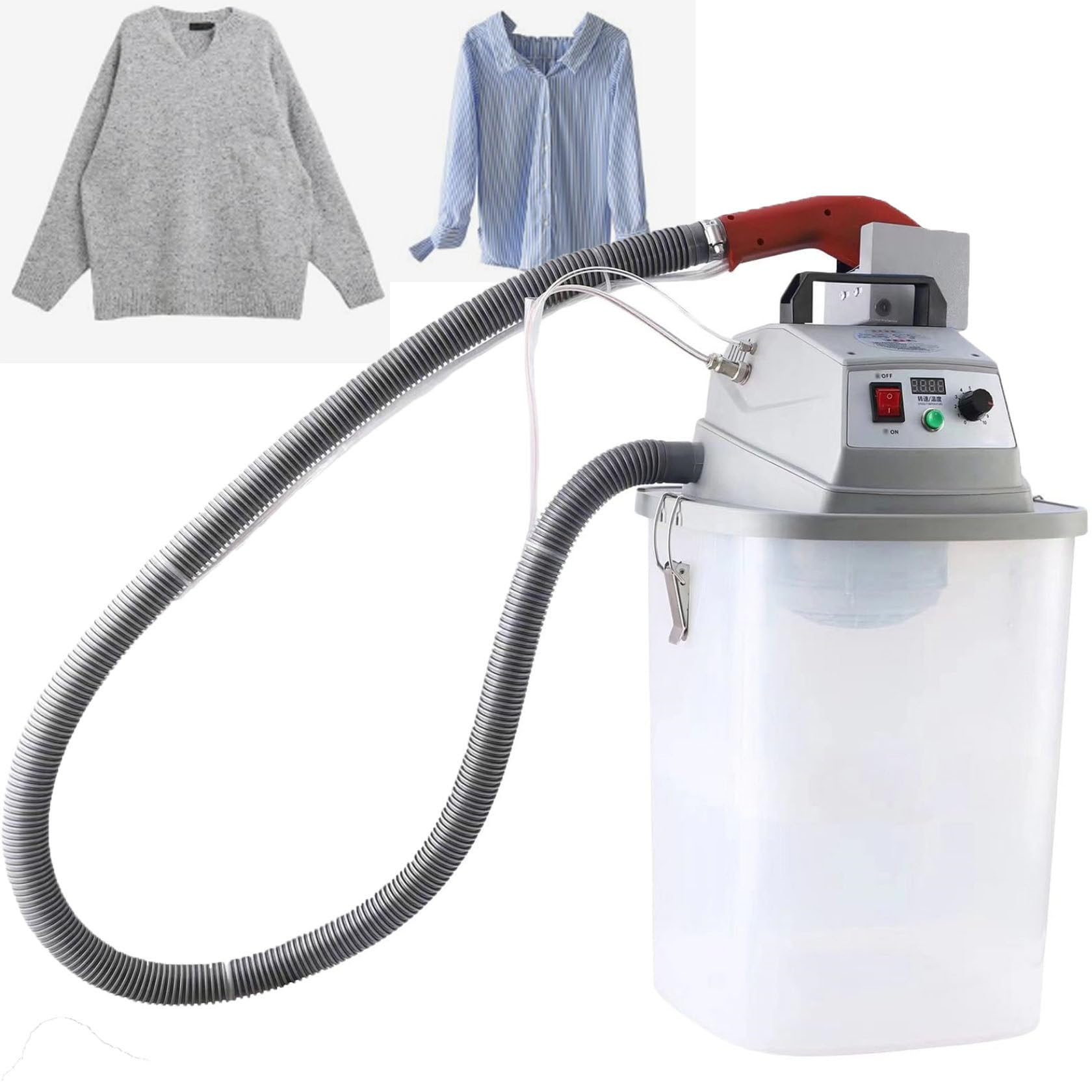 JXYQ Automatic Fabric Thread Trimming Machine, 28000 RPM with Storage Bucket, Smart Garment Factory Thread Cutting Equipment for Efficient Fabric Processing