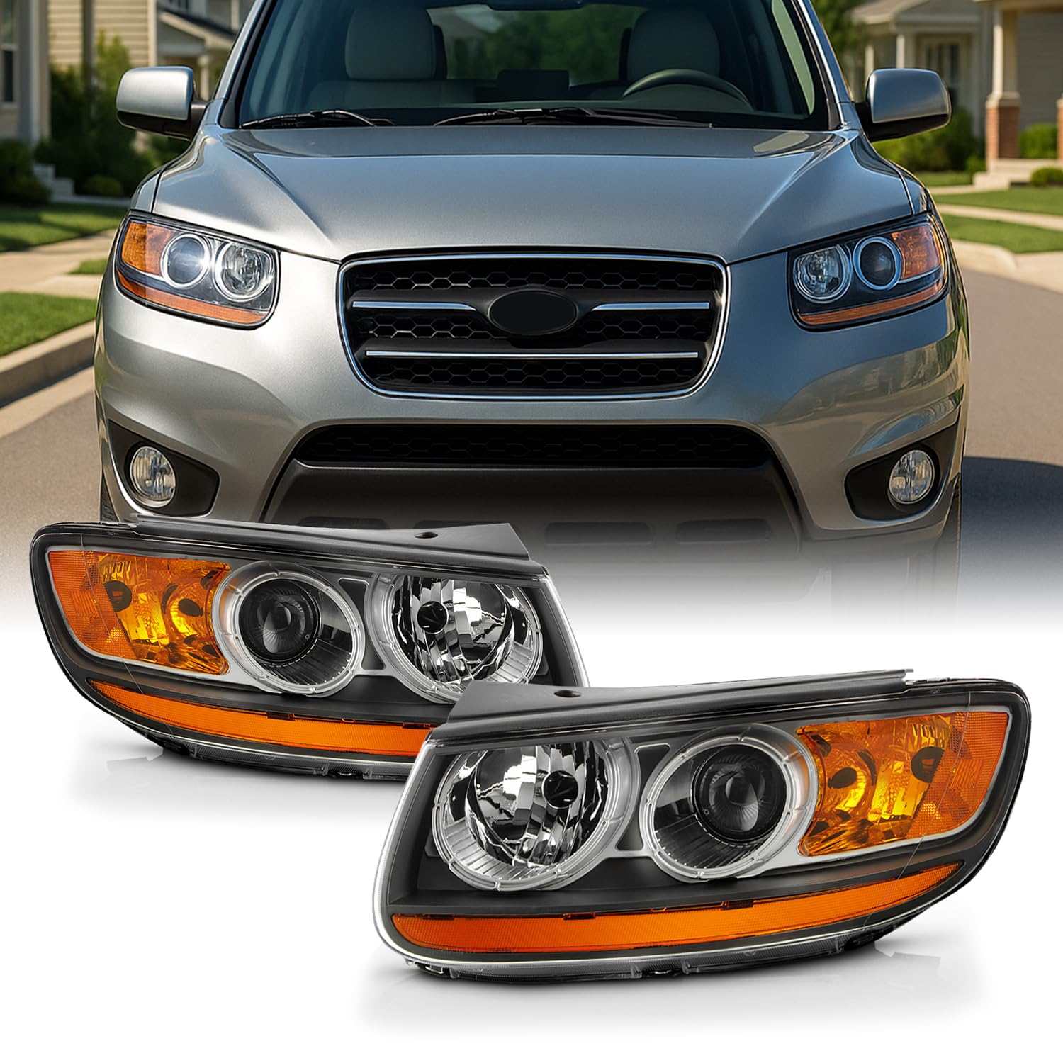 AKKON Black Headlights