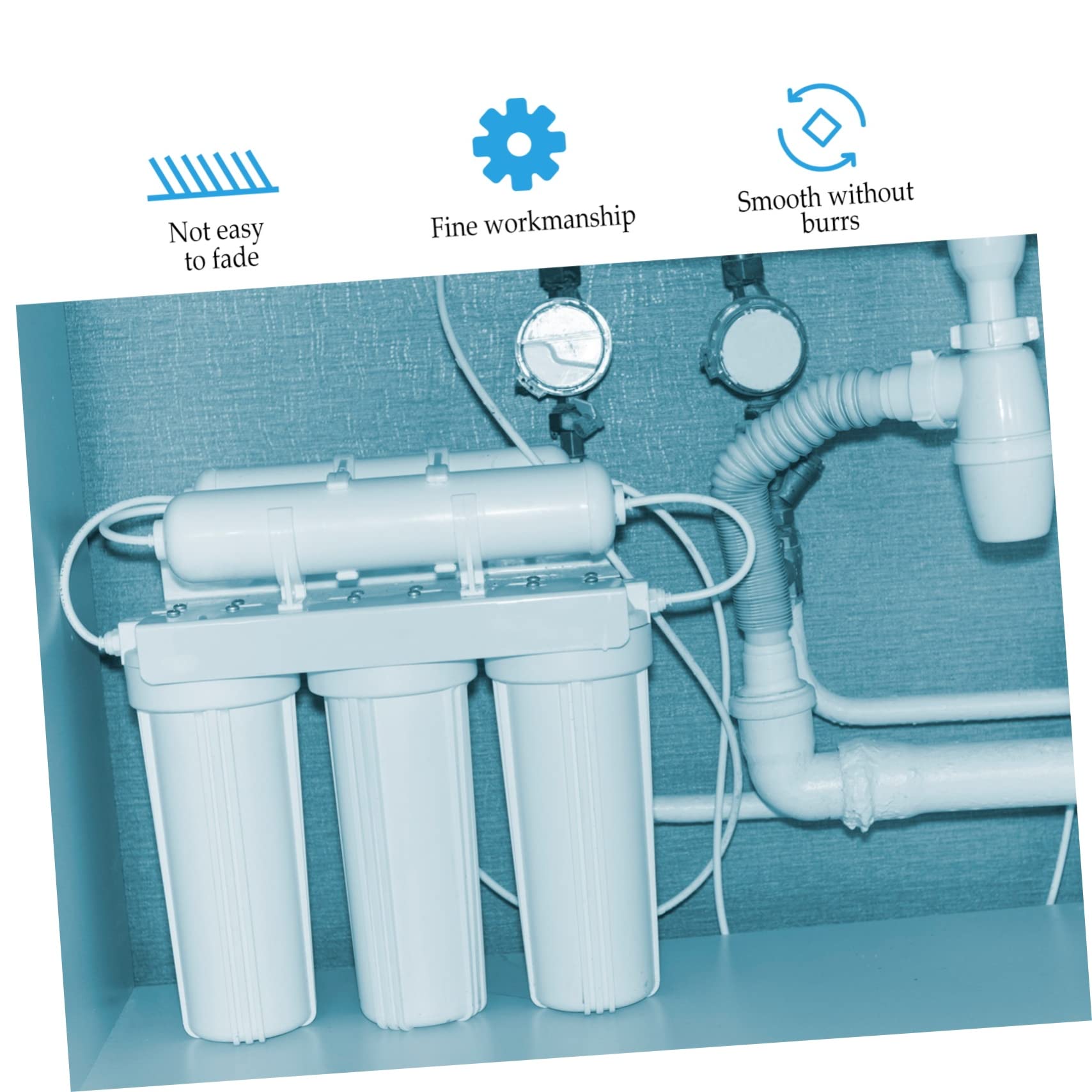 Bouteille Filtrante à Sédiments 10 Pouces, Préfiltre Transparent Anti-, Pet et Pp, pour Machine à Laver et Maison