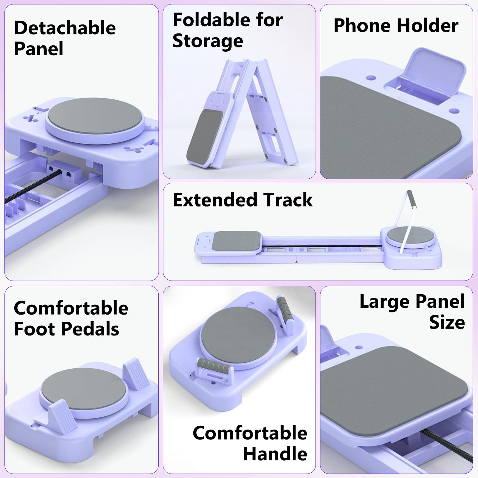 Tabla de pilates para el hogar, tabla reformadora de pilates con caja de