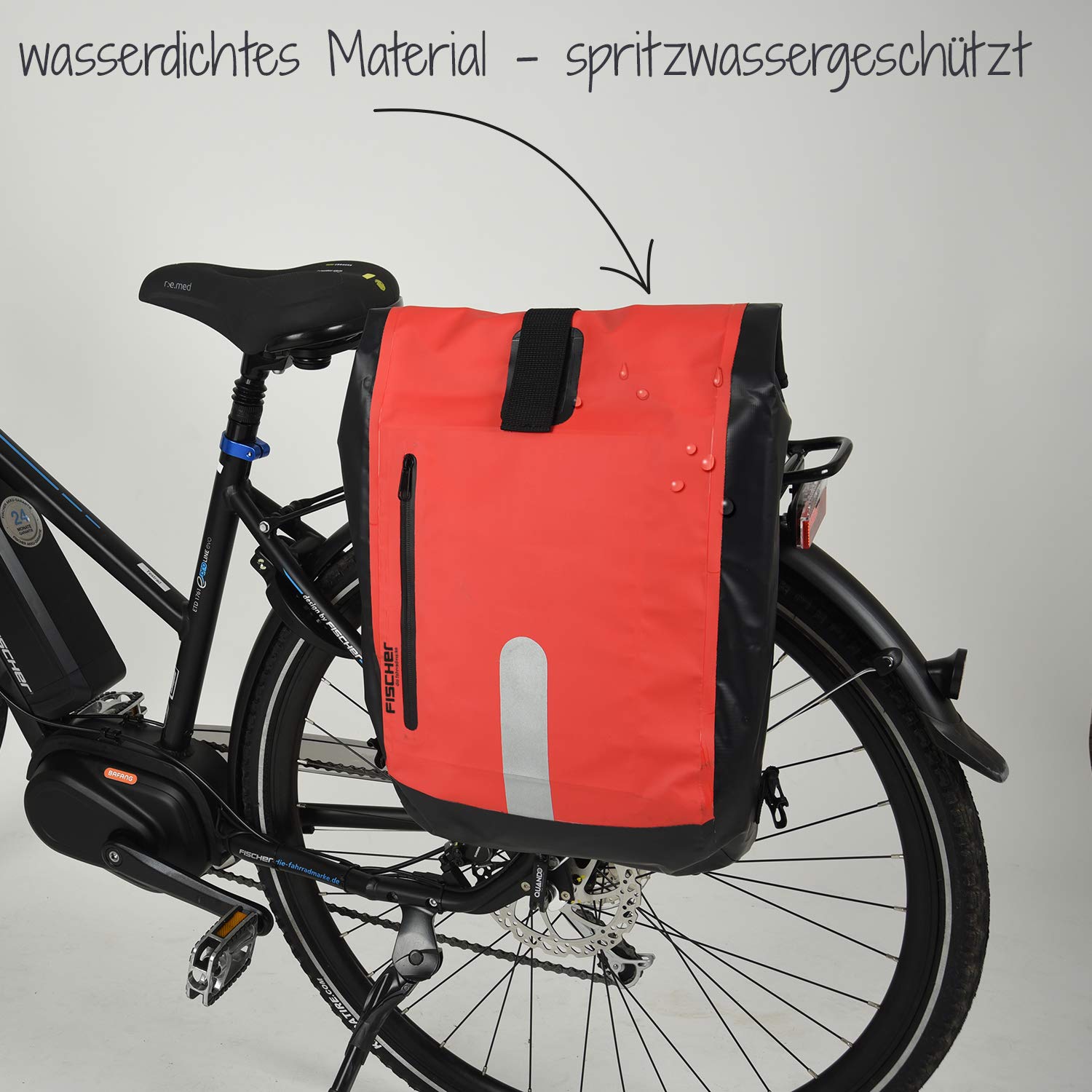 Fischer Unisex Waterproof Pannier Rack Bag