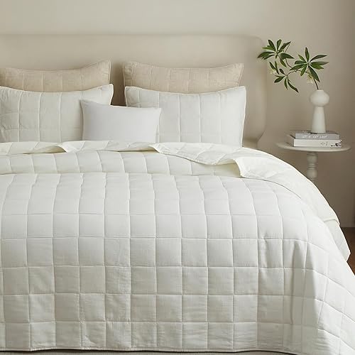 Miniatura 9 de Powdion - Juego de cama con edredón de lino francés tamaño queen, 100% lino en la parte delantera / 100% algodón en la parte trasera, ropa de cama