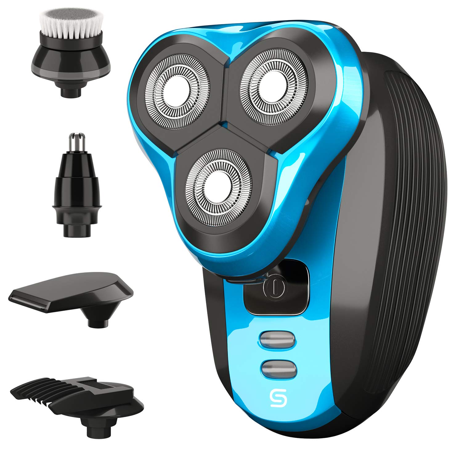 Scree Colt 5-in-1 Electric Rotary Head Shaver for Men Seamless Razor for a Perfect Bald Look 5-in-1 Beard
