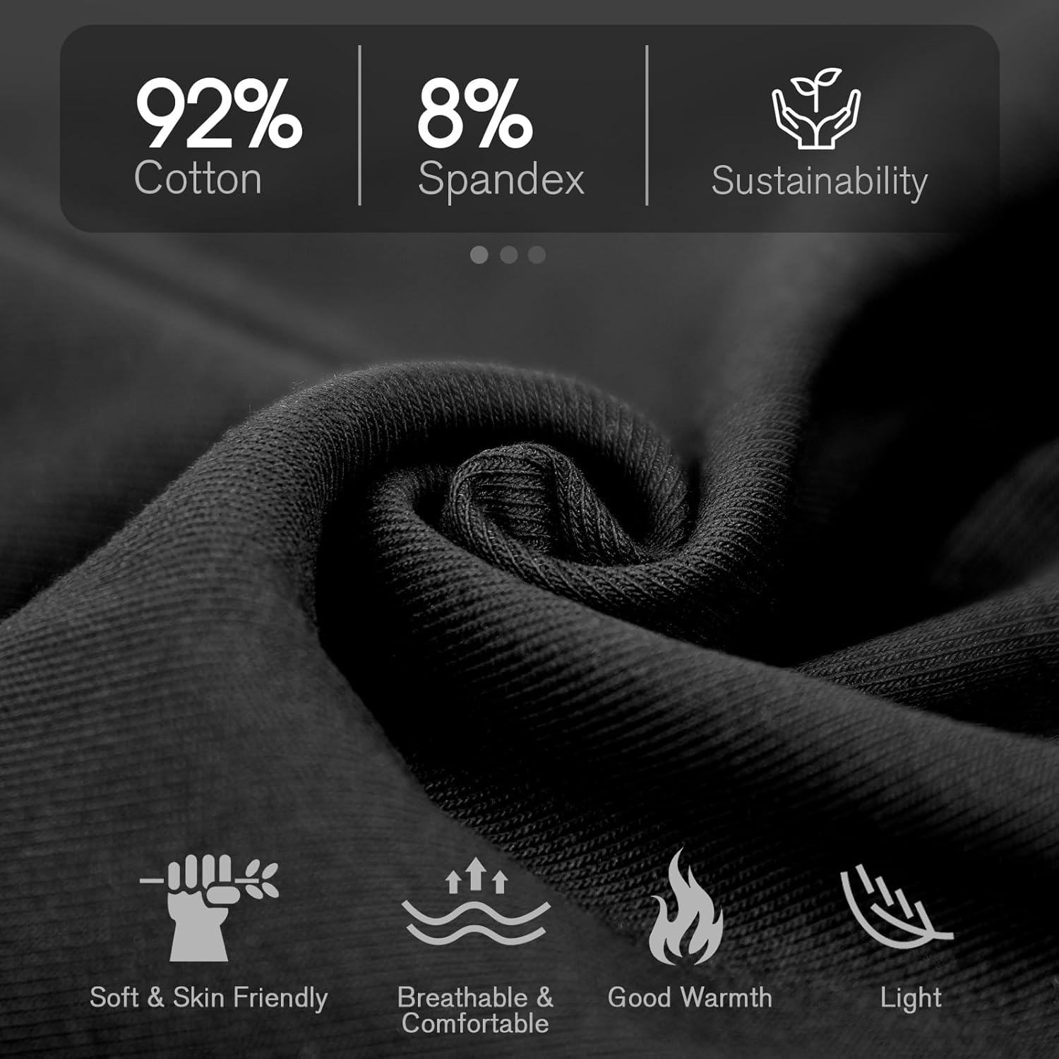 Slouchy Beanie for Women Men Soft Cotton Chemo Hats Double-Layer Warm Beanie Cap for Daily Wear & Transitional Seasons - Image 2