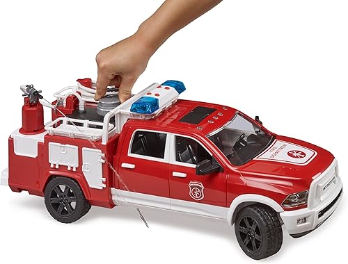 Miniatura 3 de Bruder 02544 RAM 2500 Camión de bomberos con módulo de luz y sonido