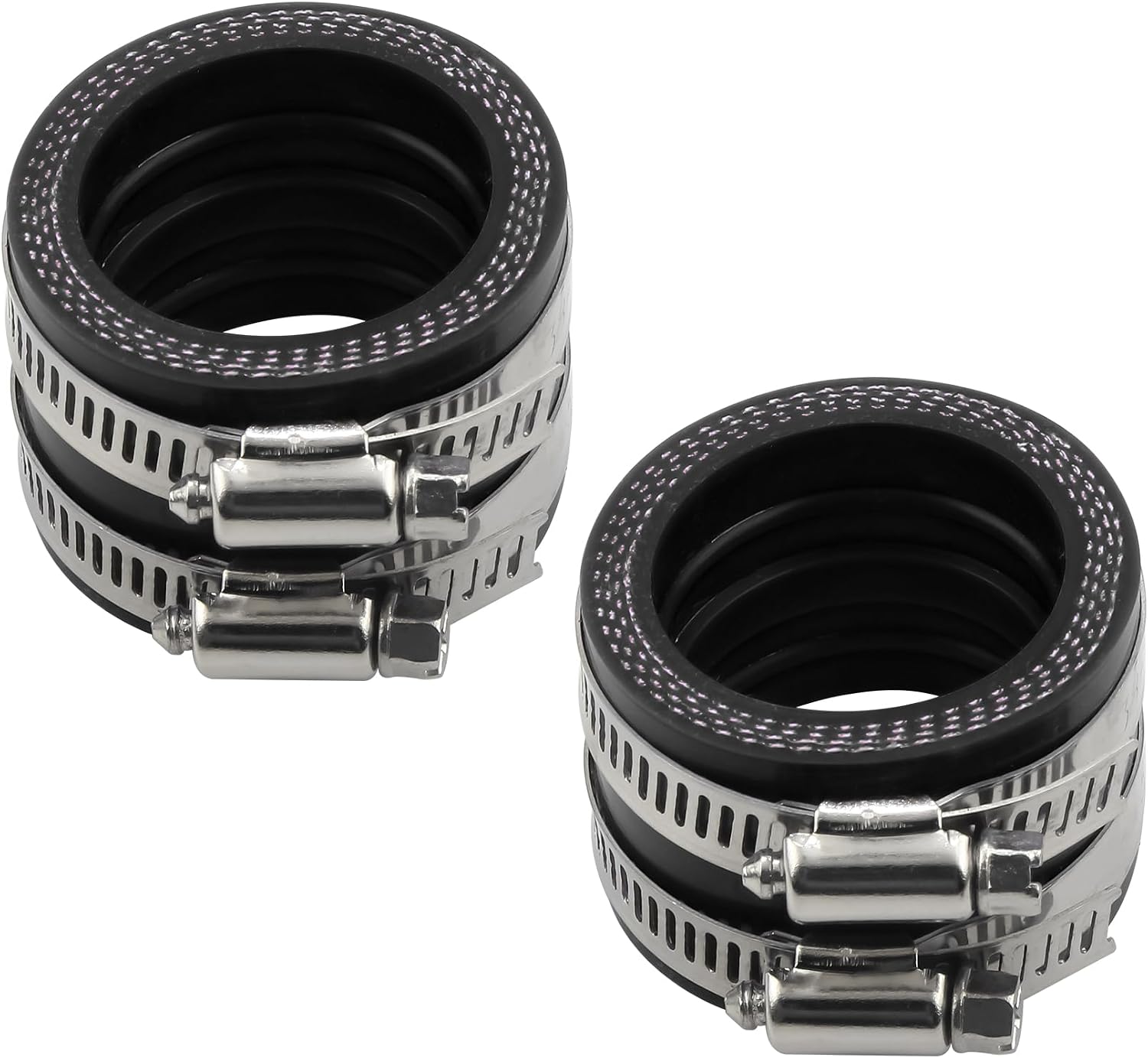 35mm Carburetor Intake Manifold Carb Interface Inlet Pipe Manifold For Universal KEIHIN OKO KOSO PWK ATV Scooter Dirt Bike Go Kart Motorcycle(2pcs Black)