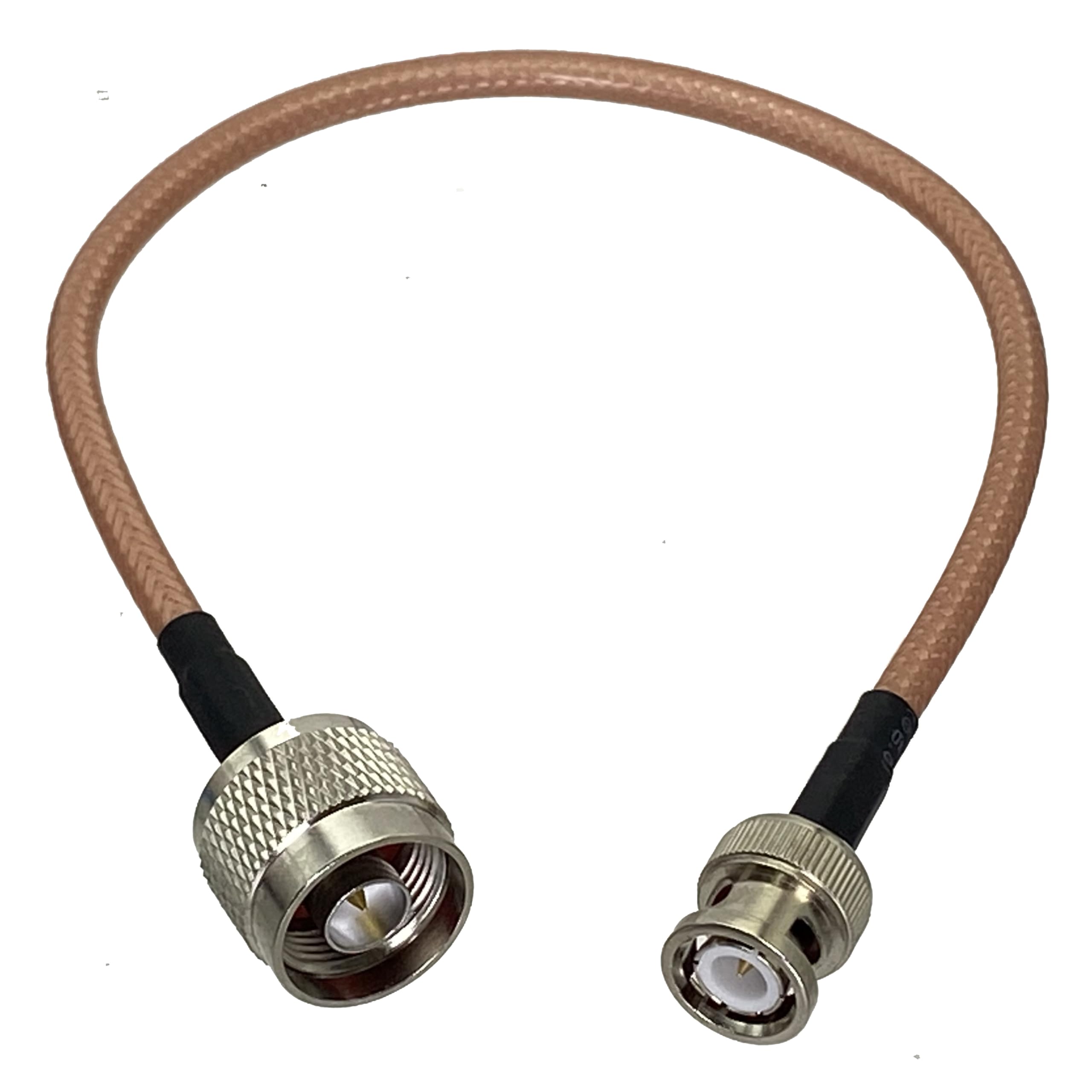 Câble coaxial RG142 avec fiches N et BNC pour transmission RF sans interférence