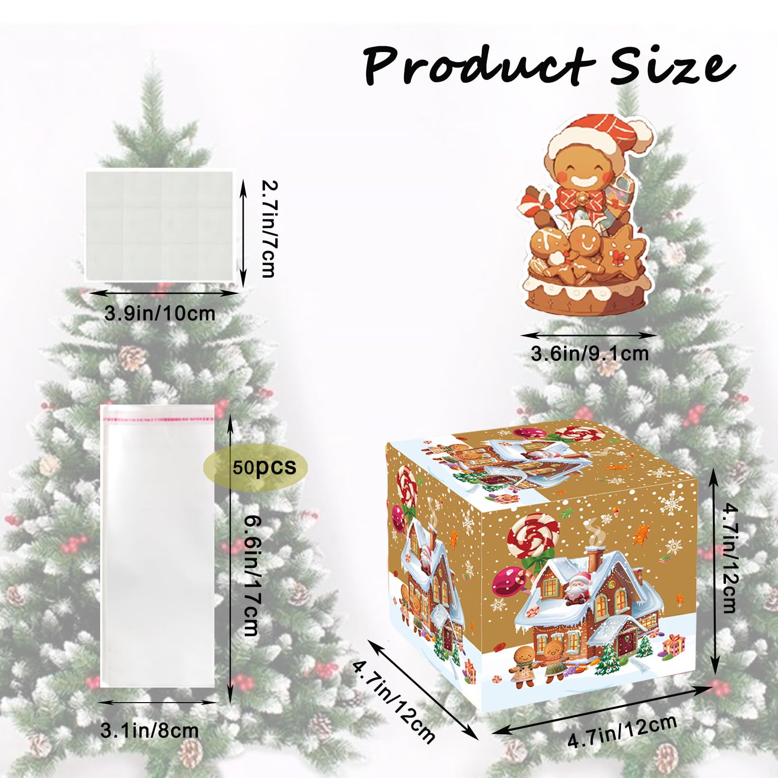Christmas Money Gift Box Surprise Pull Pouch for Kids/Adults - Xmas Money Box with Cash, Xmas Card and 50P Bags - Image 2