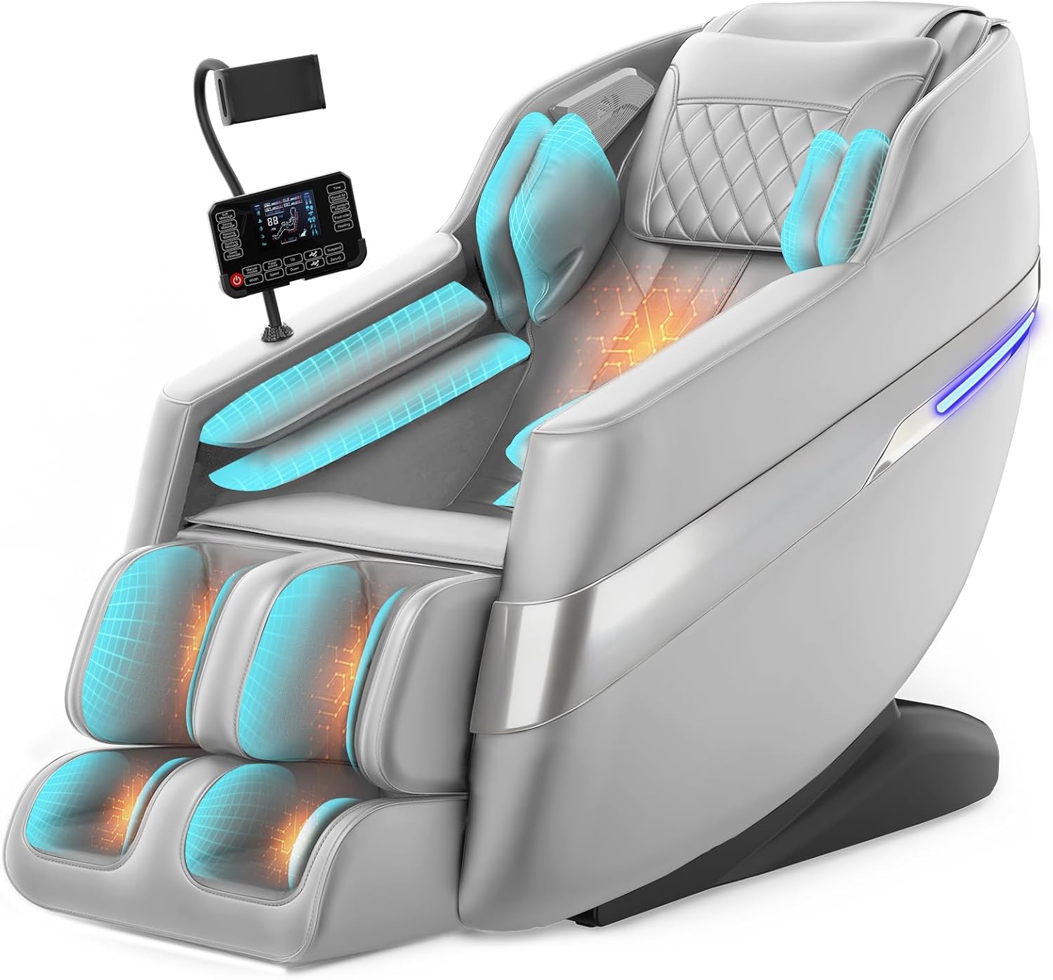 2026 Massage Chair Full Body, 3D SL-Track Zero Gravity Shiatsu Massage Chair Recliner with AI Control, Body Scan, Airbags, Heating, Foot Roller, Auto Modes, Bluetooth Speaker