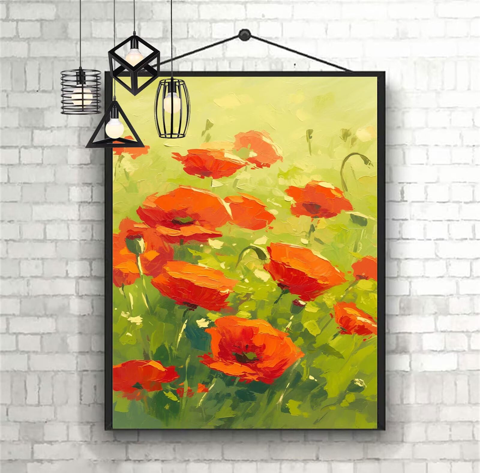 Diamentowe malowanie krajobrazu diamentowe dzieci 100x150cm 2025 diamentowe malowanie mak, DIY rysunek diamentowy ścieg krzyżykowy rzemiosło dla dorosłych, obraz diamentowy dekoracja prezenty dla