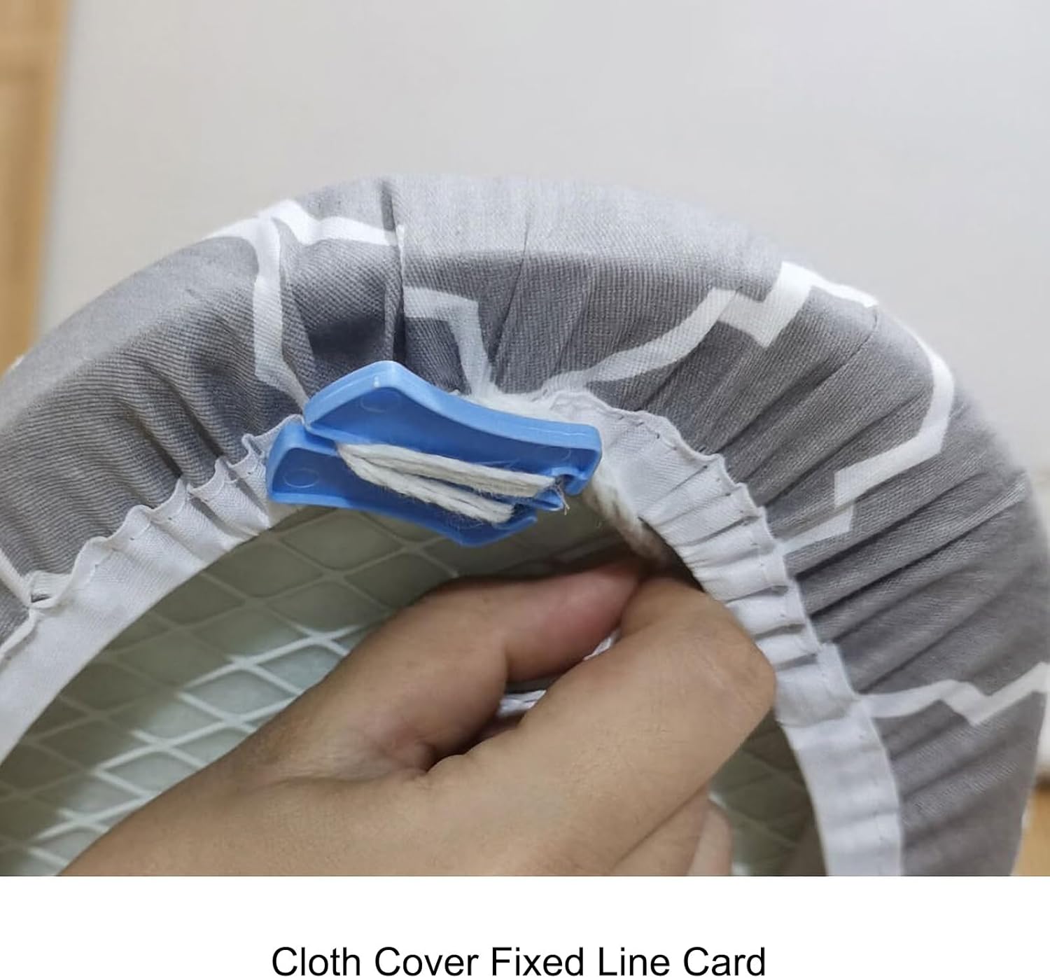 Ironing Board Cover and Pad, Drawstring Tightening & Lock, Iron Board Cover with Padding with Elasticized Edges(White,51x19 in(130x48 cm))