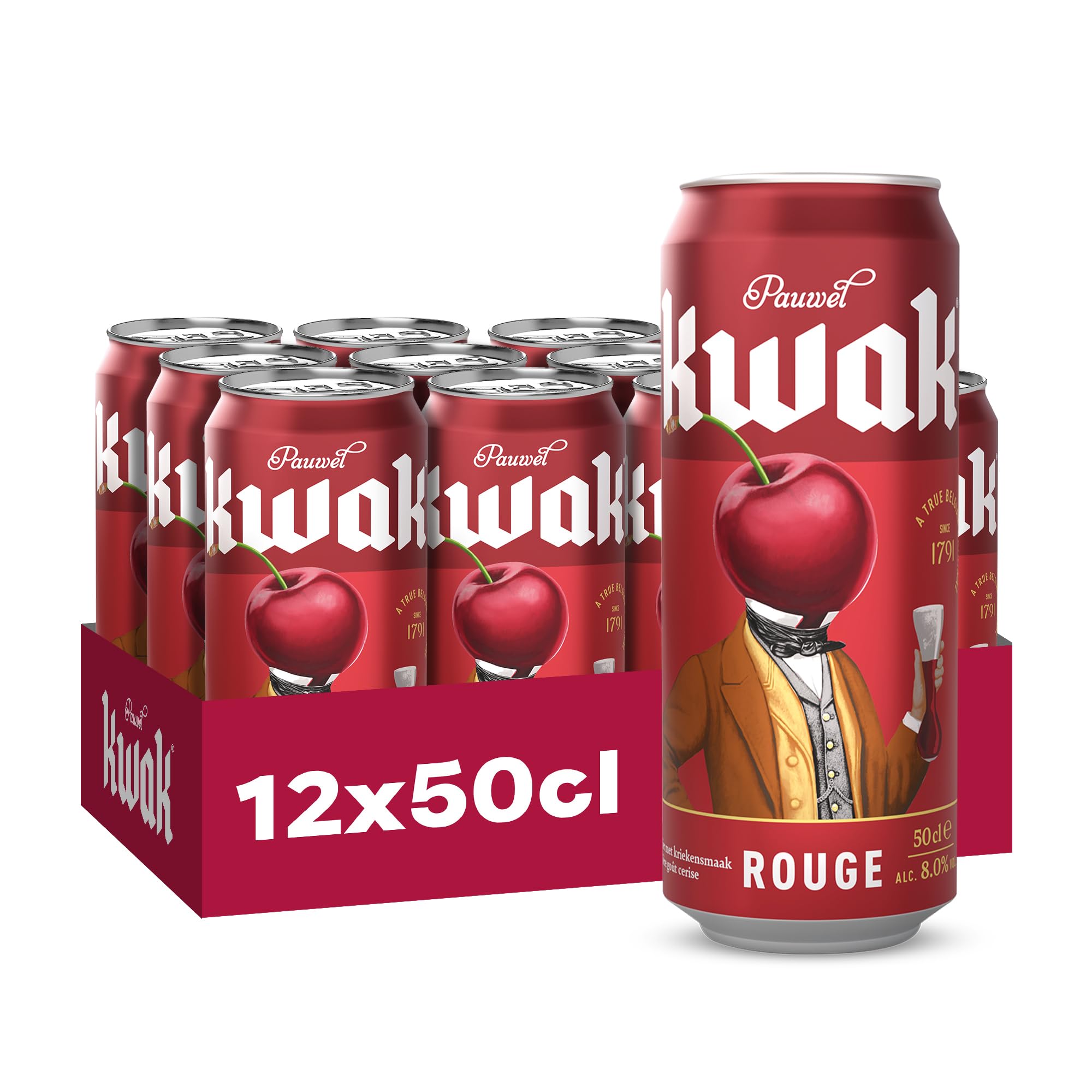 Kwak Bière rouge Pack 12 Canettes 50cl