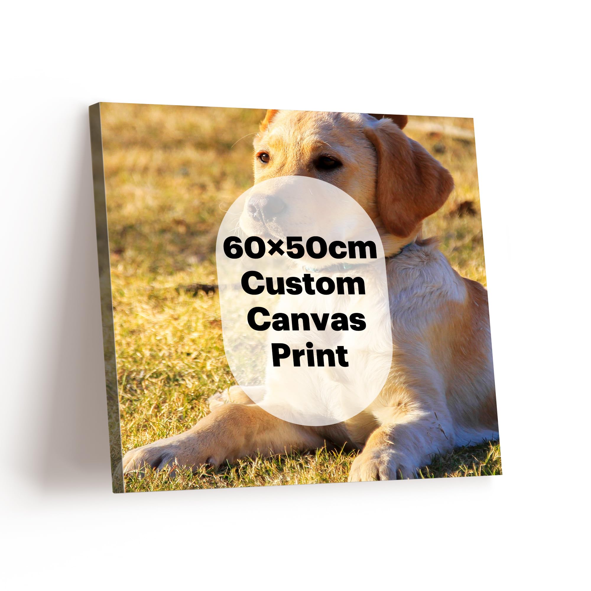 AODUOKE Customised Canvas Print with Photo Custom Framed Canvas Print - Personalised Picture Gift for Home Wall Art - Customized Photo Canvas Print for Men Women Friend - 50x60cm