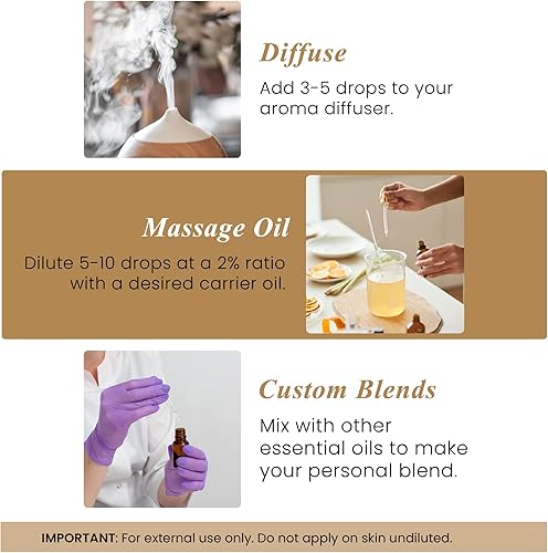 Miniatura 40 de Handcraft Blends Aceite esencial de eucalipto orgánico, 1 onza líquida, 100% puro y natural, aceite esencial de alta calidad para difusor