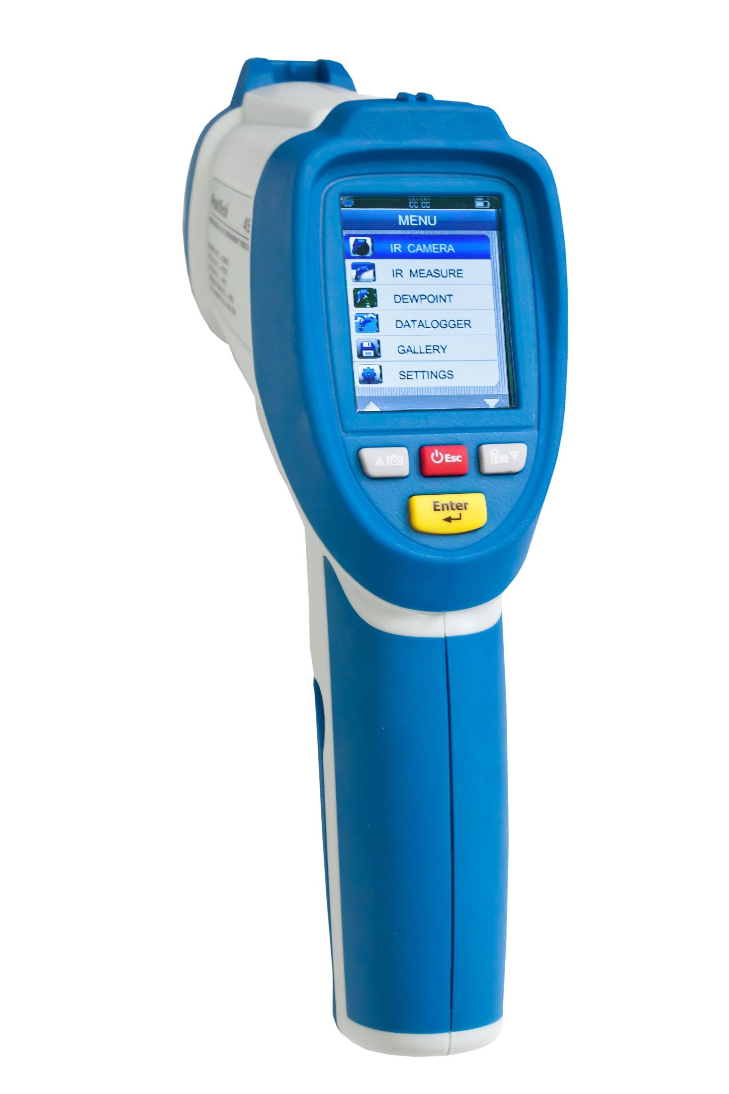 PeakTech P 4955 IR Thermometer Datenlogger bis 2200 °C, Infrarot Thermo-Hygrometer mit Dual Laser, Fotofunktion und Videoaufzeichnung